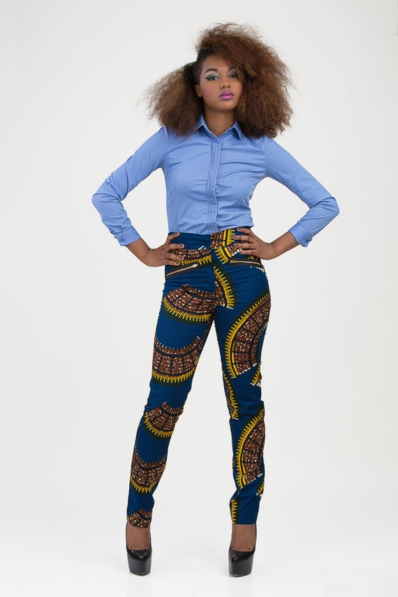 AFRICAN PRINT High Waist Pants By Bongolicious1 On Etsy   Il 570xN.592438206 Hf4v 