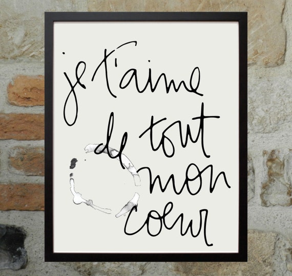 Items similar to Printable Art Je t