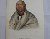 McKenney & Hall 1858 Indian Print Little Crow Sioux