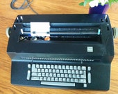 Working IBM Selectric II Typewriter Correcting - Black Typewriter - 1970s Electric Typewriter - Ready to Use