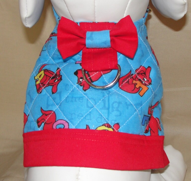 Dog Clothes Little Dog Harness Pet Vest Clifford The Big