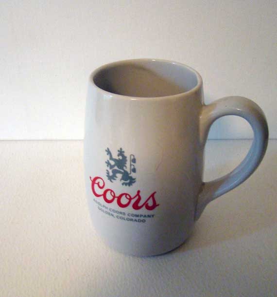 vintage coors beer mug ceramic coors beer mug beer glass