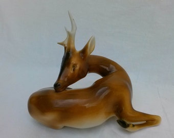 royal dux deer figurine