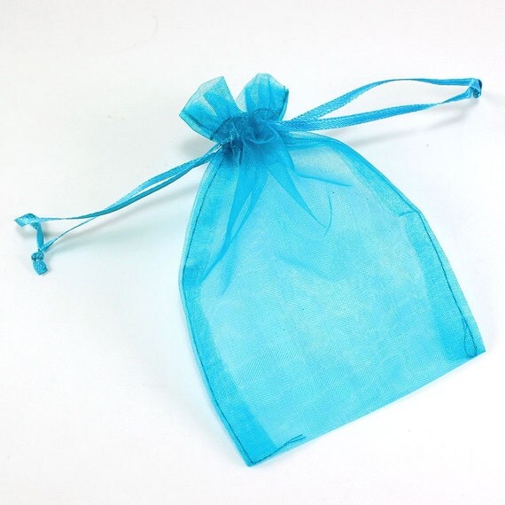 Sheer Organza Bags with Drawstrings 4" x 5" (pack of 12) - ** FREE SHIPPING ** Il_570xn