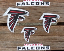 Iron On or Sew On Transfer Applique NFL Atlanta Falcons Football ...