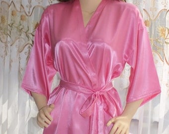 Charmeuse robe,Bridal party robes, getting ready robe, kimono robe, bridesmaid robe,wedding robe,lounging robe