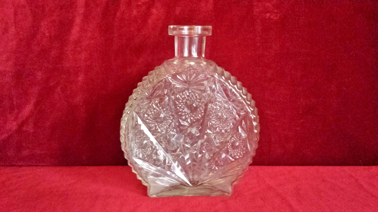 Vintage Glass Liquor Bottle