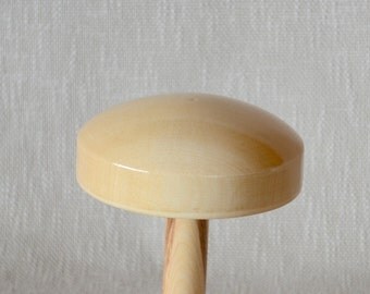 Pillbox Hat Block CLAIRE - 13cm in diameter 5cm tall - Pillbox Fascinator Hat Block - Wood Hat Block