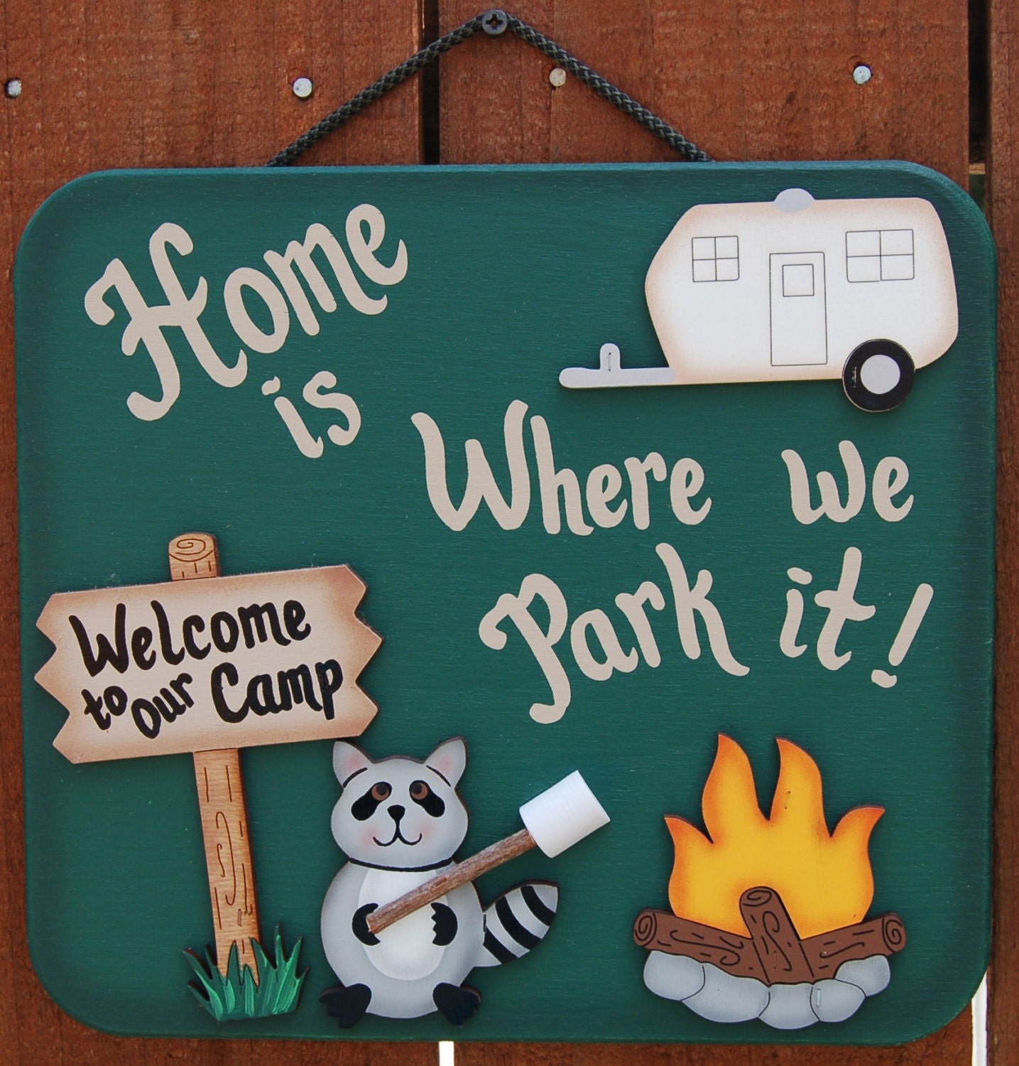 Outdoor Camping Sign RV Sign