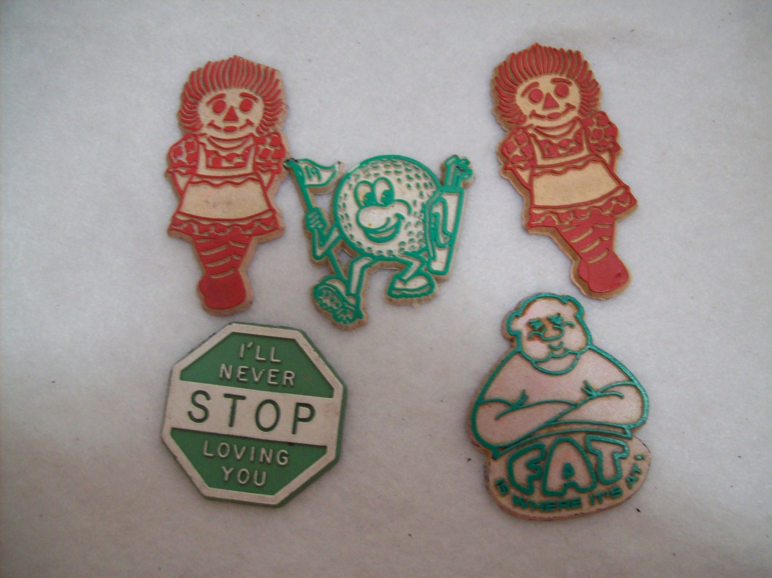 Vintage Refrigerator Magnets Raggedy Ann Haute Juice