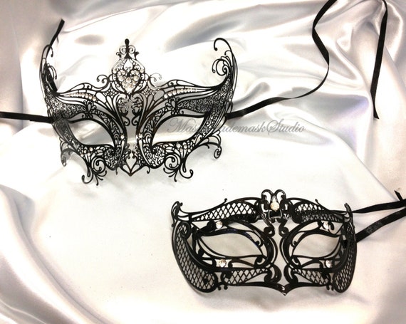 Gossip Girl Serena Masquerade Mask Set by MasquerademaskStudio