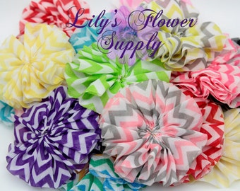 Grab Bag Chevron Ballerina Flowers - Wholesale fabric flowers - Grab Bag Flowers - Headband Supply