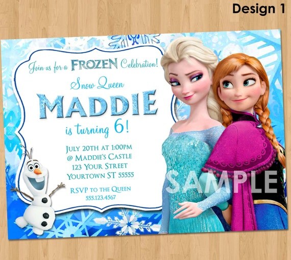 Disney Frozen Birthday Invitation Templates 3