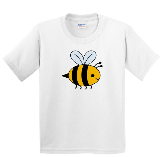 Children's Bee T Shirt Kids Boys or Girls Busy Bee Tee by zappatee