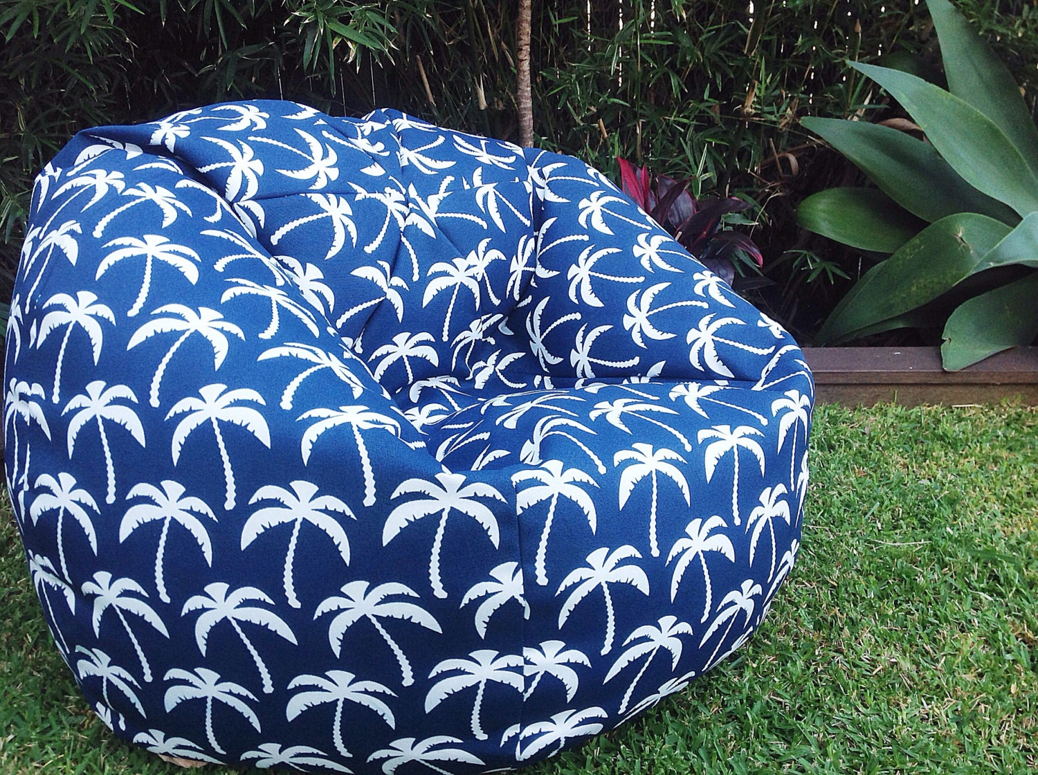 Outdoor Bean Bag Palm Springs Adults Teens by MyBeachsideStyle