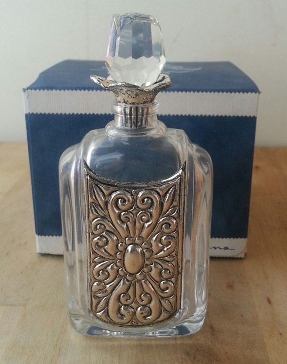 italian silver embellished perfume bottles with by LustreGroup