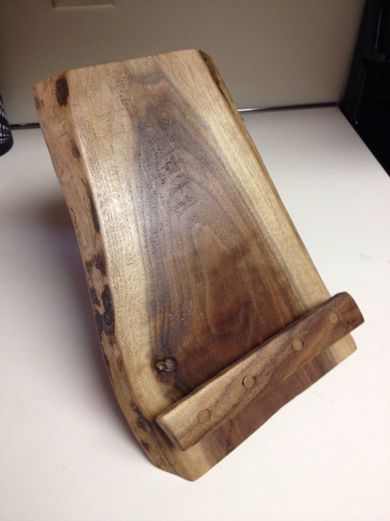 reclaimed wood cook book stand ipad stand or picture frame