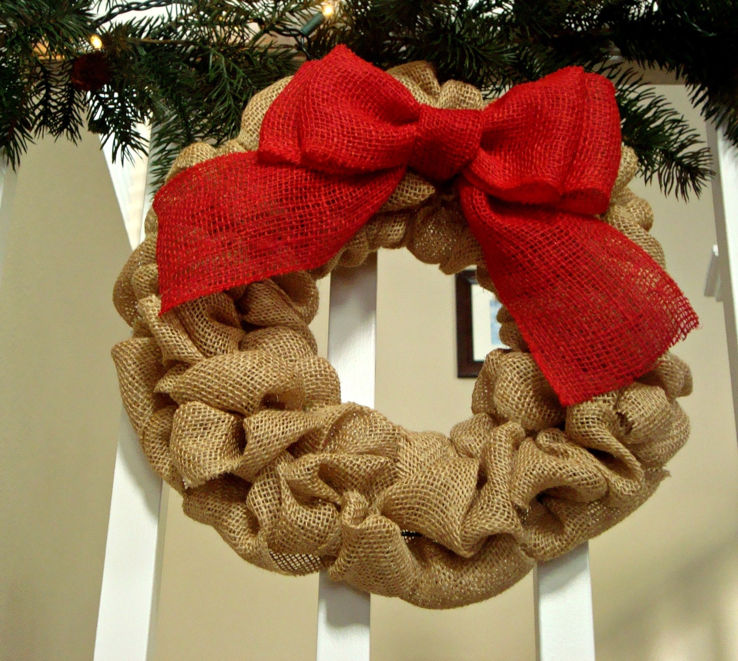 Burlap Wreath - Bubble Burlap Wreath - Full Burlap Wreath - Burlap Wreath Base - DIY Burlap Wreath - Customizable Wreath - -