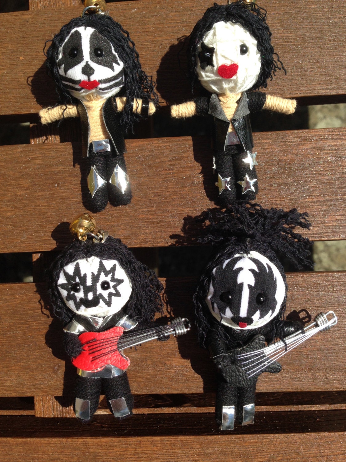 Full Set of KISS Handmade Voodoo String Doll by MyGameOfDolls