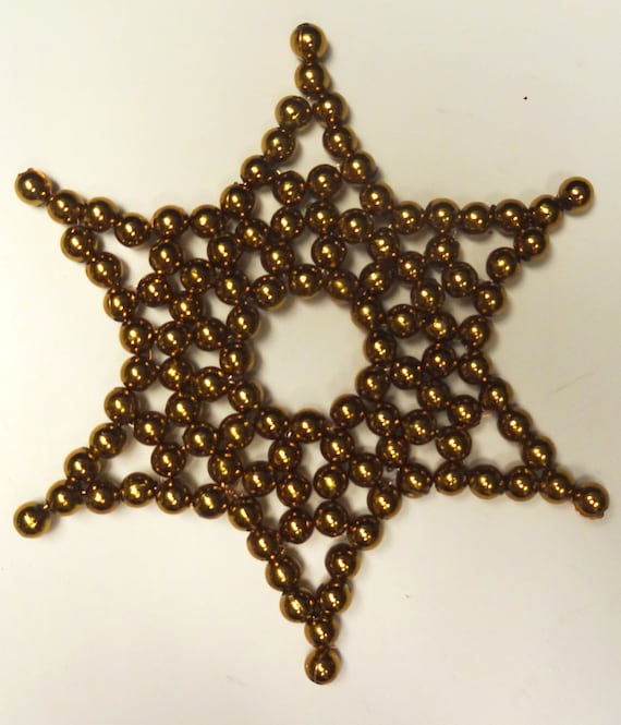 Snowflake Tutorial Beaded Snowflakes Christmas Ornamen PDF File