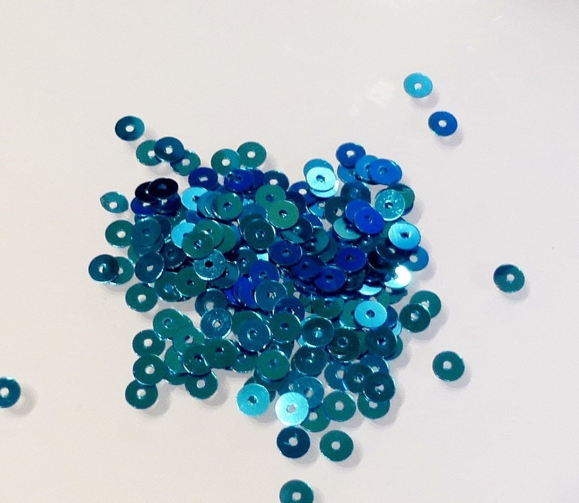 30g Plastic Paillette Sequin Beads Flat Round AB Colour 4mm