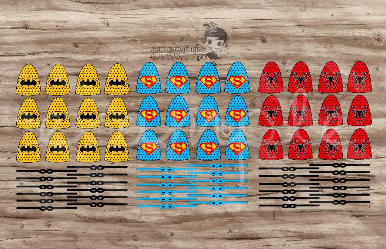 Superhero Lollipops Superhero Capes and Masks Birthday Party