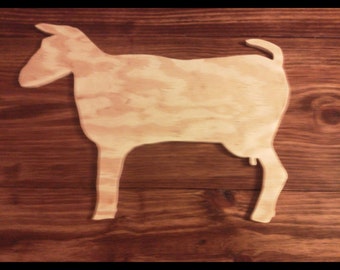 Unfinished Wooden Nigerian Dwarf goat sign Unfinished Wooden Sign, wall hanging, wall decor,farm decor,home decor