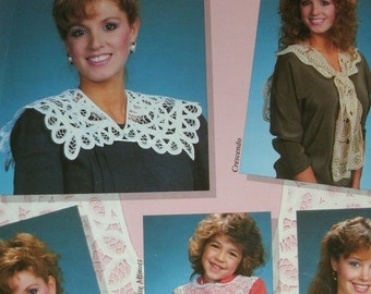 Collars from Doilies and Table Linens - by Bobbie Matela for American School of Needlework #4408 13 Projects, Photos and Full Instructions