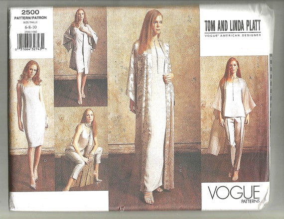 Vogue 2500 Tom And Linda Platt Sewing Pattern By Noodlesnotions 6967