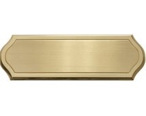 Targa Nome Incisa Per Amplificatore Audio In Ottone Massiccio - Personalizzata