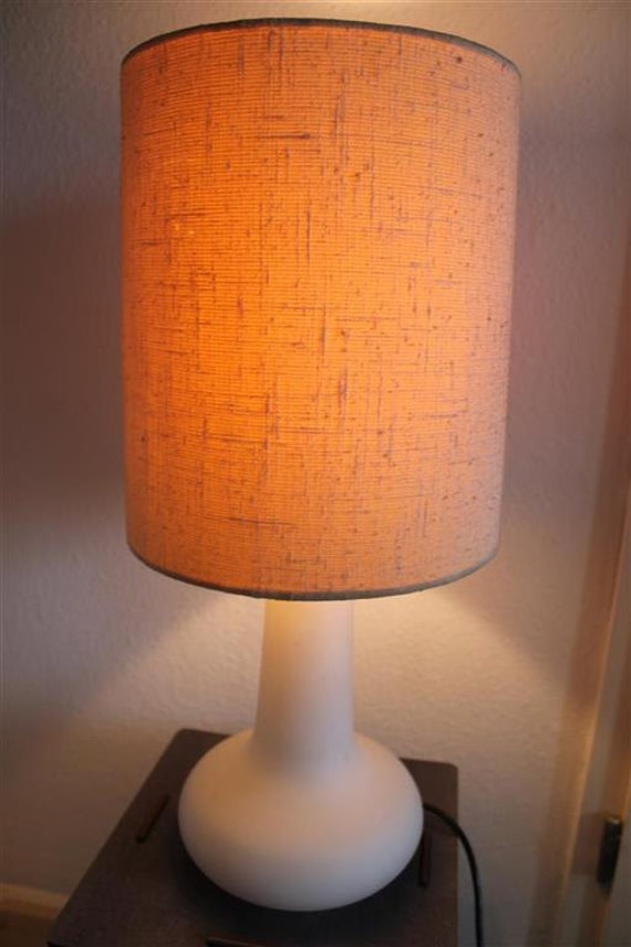 Original 60s or 70s Vintage Table Lamp with Organic Opaline