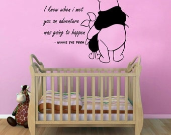 Winnie the pooh wall decal | Etsy