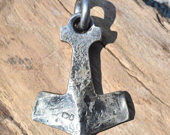 BIFRÖST Forged THOR's HAMMER Pendant Necklace Viking Mjollnir Mjolnir Mjolner