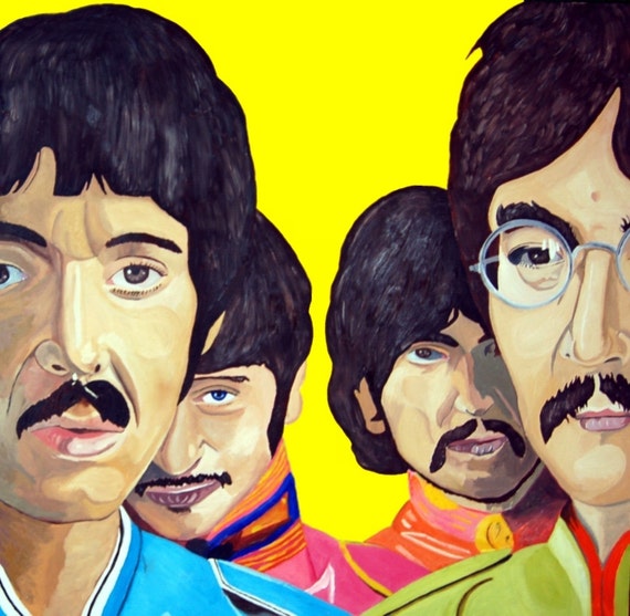 The Beatles Sgt. Pepper Art Print. Oil Painting by mthomasart