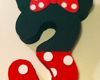 Minnie mouse Number Pinata, minnie mouse Party decoration, minnie mouse red, 1st birthday minnie mouse, minnie mouse birthday party,