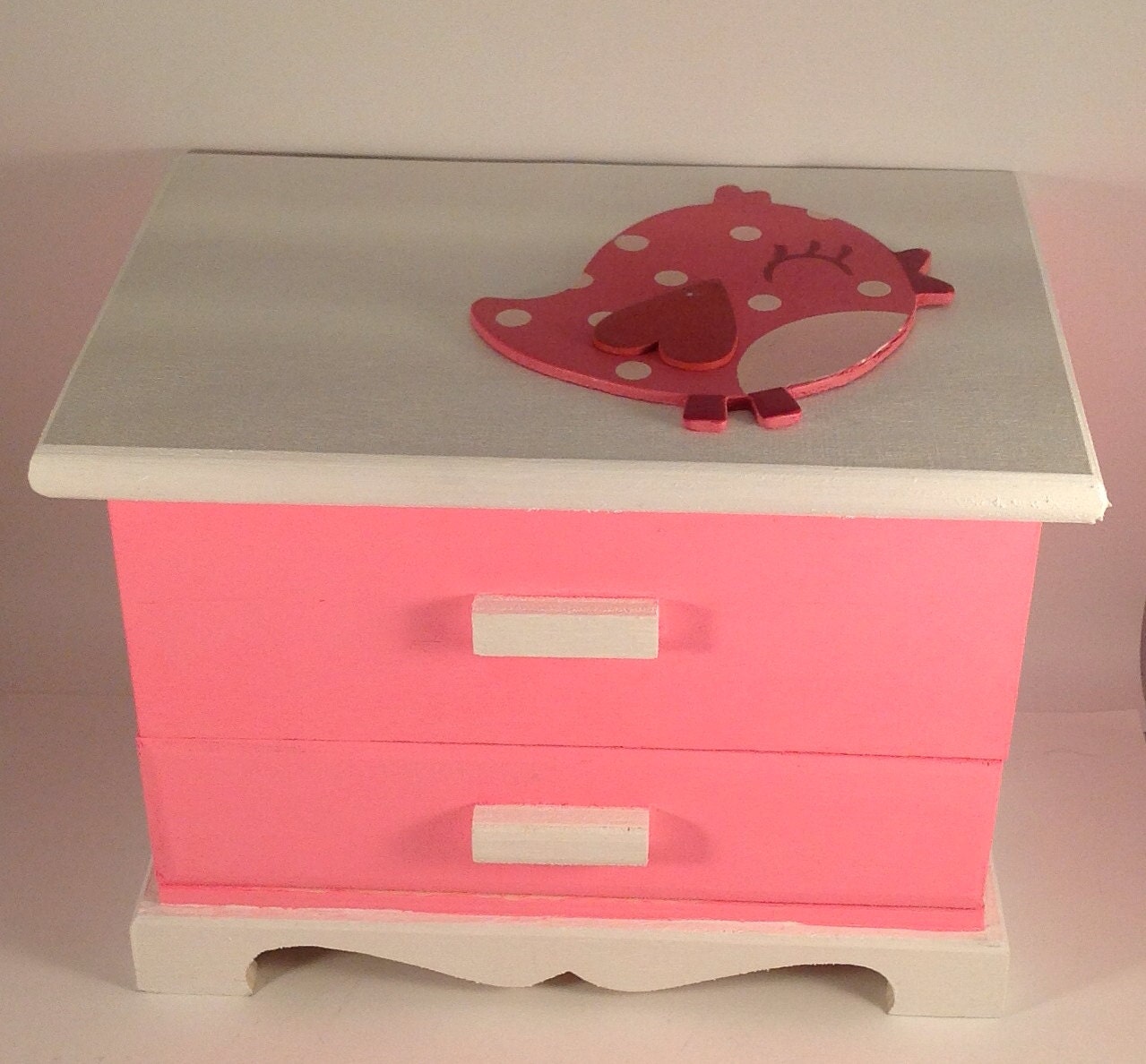 Girls jewelry box customized toddler box by CustomToddlersWorld