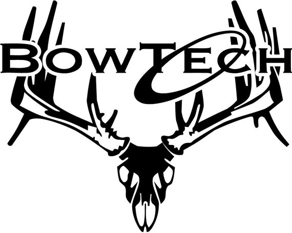 Bowtech Whitetail Deer Skull Hunting Decal Car Truck Window