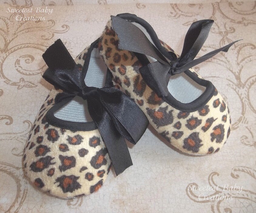 Leopard Baby Shoes Cheetah Baby Shoes Leopard Baby Outfit