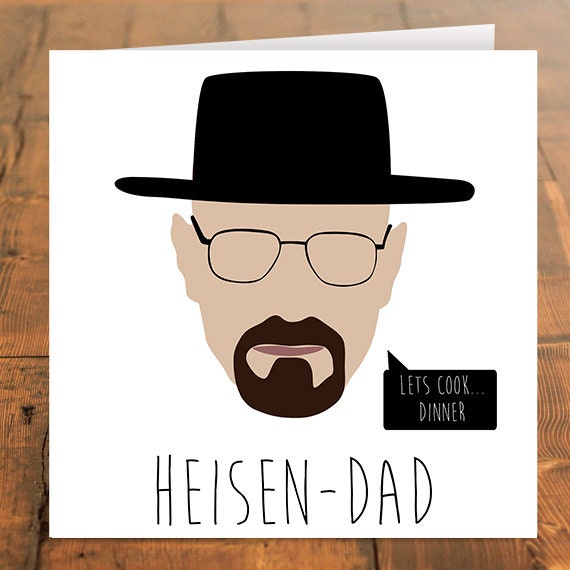 breaking bad card fathers day card breaking bad tv by siouxalice