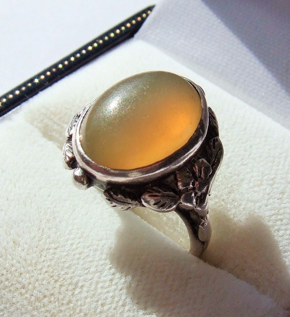 Vintage Bernard Instone in the style of ring. Silver and
