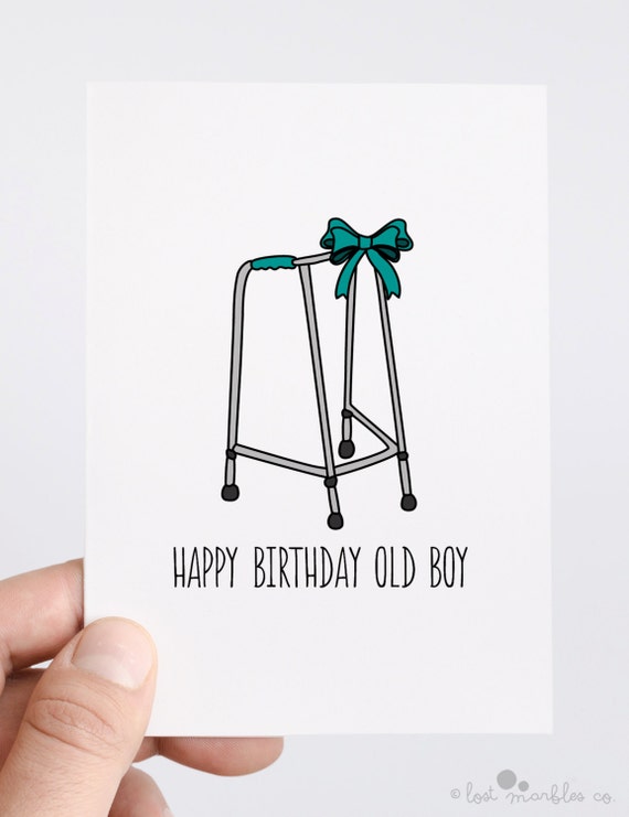 Rude Birthday Card Funny Birthday Card His by LostMarblesCo