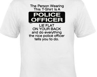 Police t shirt | Etsy