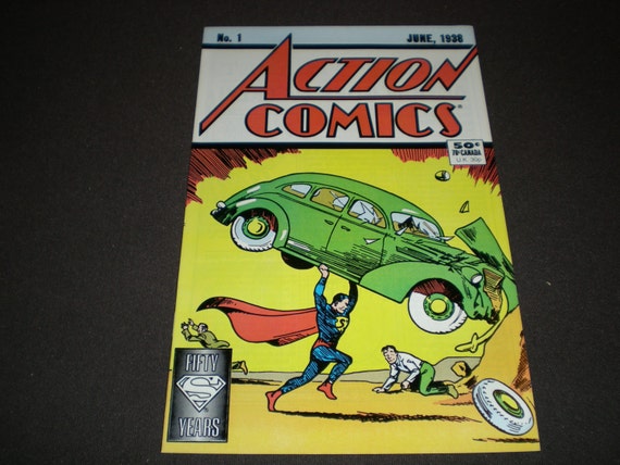 Action Comics 1 Superman DC Comics 1988 Reprint by HeroesRealm