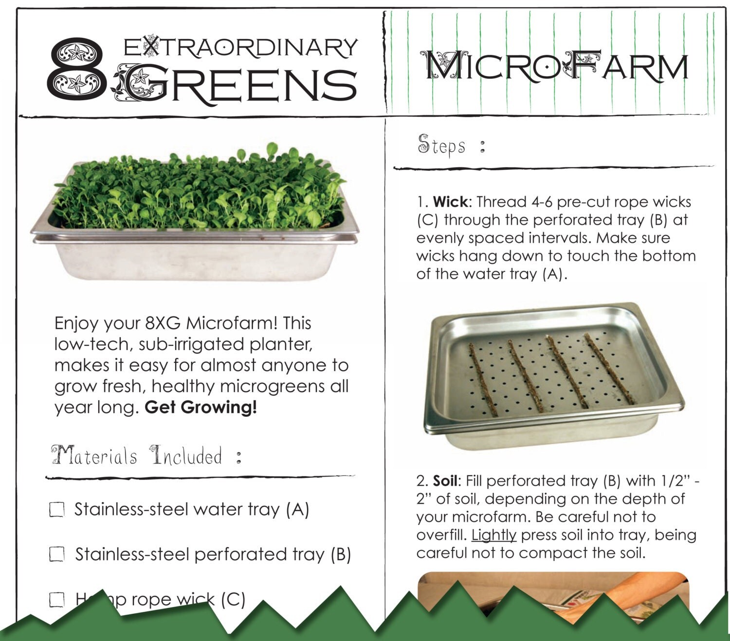 KIT Large Microgreens Growing System by 8ExtraordinaryGreens