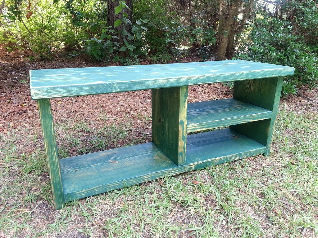 Rustic Wood Bench With Shoe Rack And Boot By CoastalOakDesigns