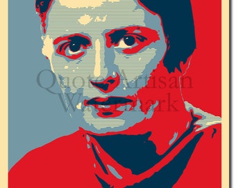 Ayn Rand Original Art Print - 12x8 Inch Photo Poster Gift - Barack Obama Hope Parody