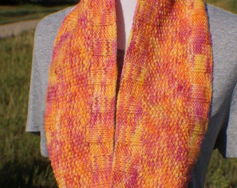 Cowl - Hand Dyed & Hand Knit Cowl *OOAK*