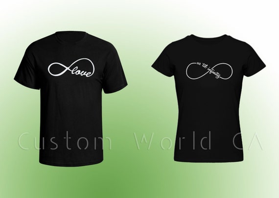 infinity couple t shirt design
