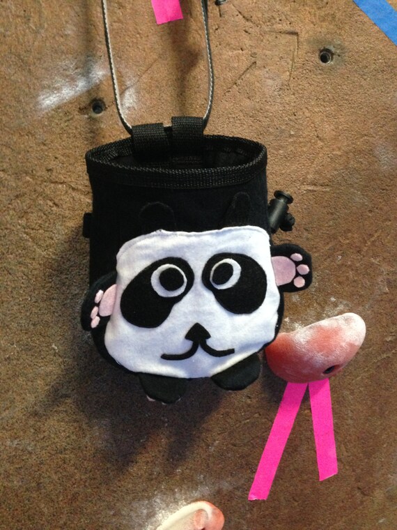 SALE 25 off Cute Panda Chalk Bag