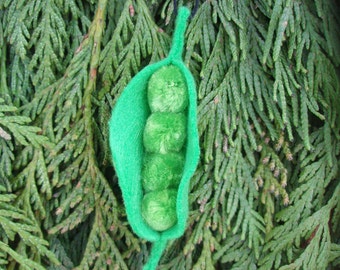 Snow Pea Christmas Ornament